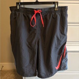 Nike Black and Neon Men’s Swimming Shorts